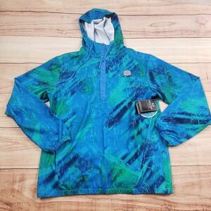 NEW RealTree Jacket Womens Medium Blue‎ Windbreaker Lightweight Fishing Ladies